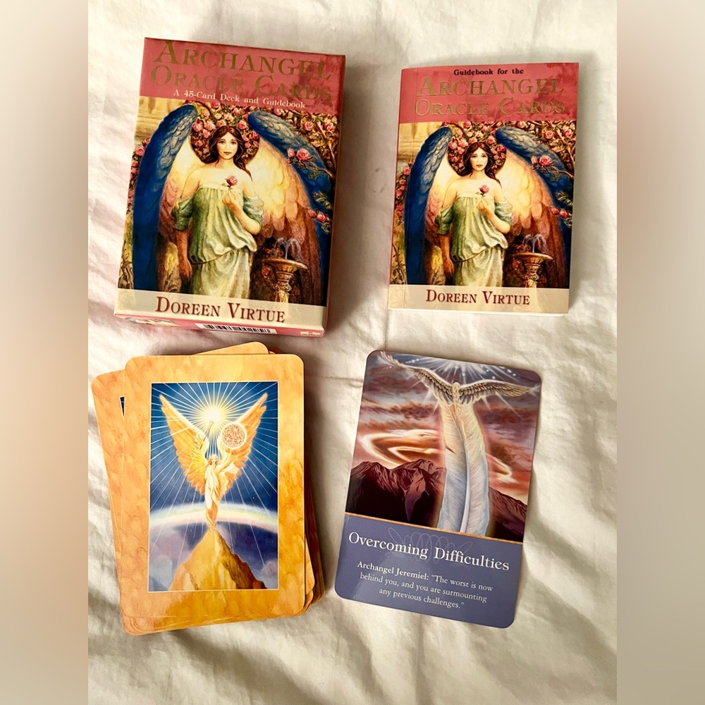 Archangel Oracle Cards by Doreen Virtue 45 Card Deck + Guidebook 2004 EUC